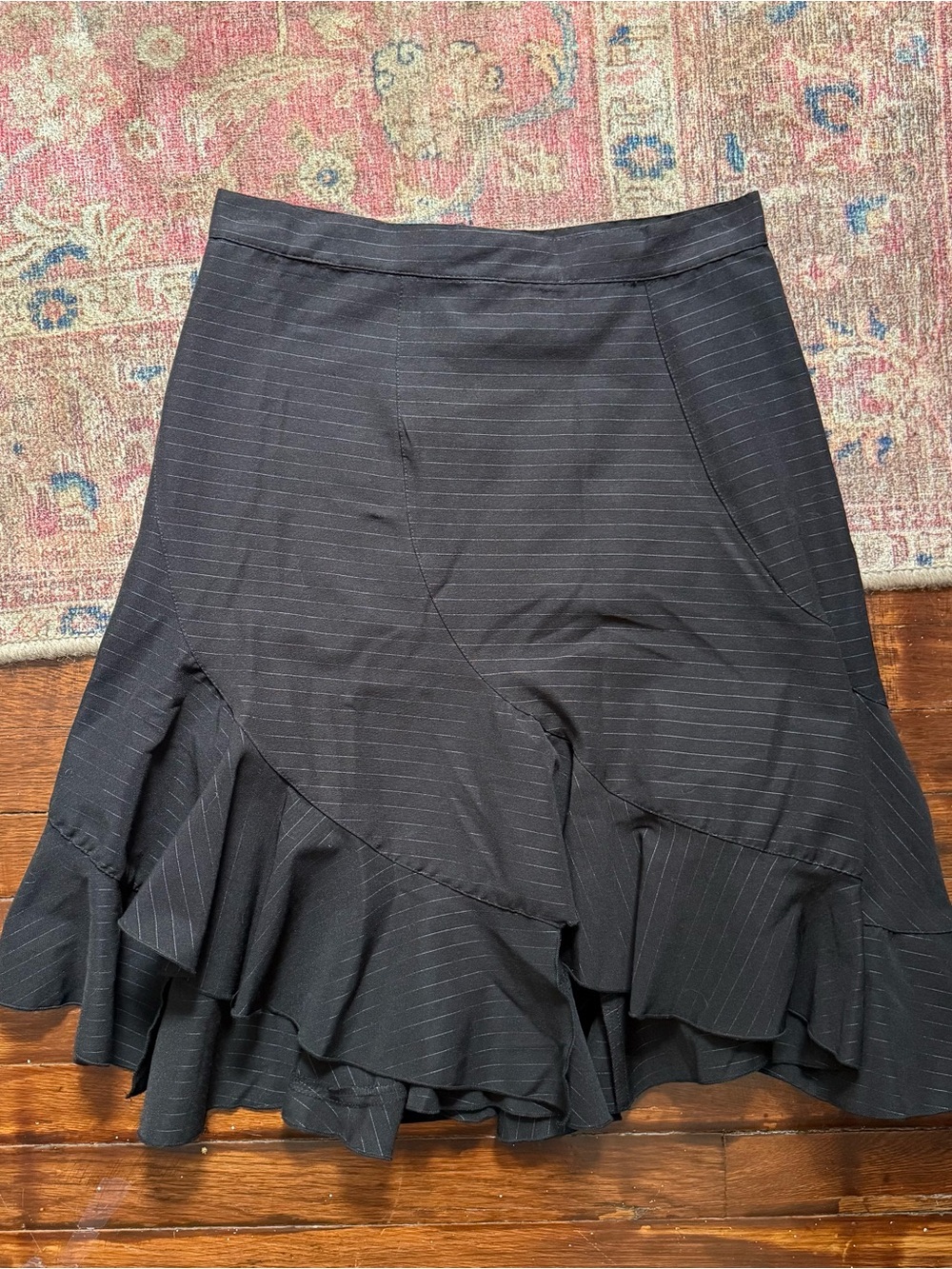 Vintage Y2K Forever 21 Black Midi Skirt